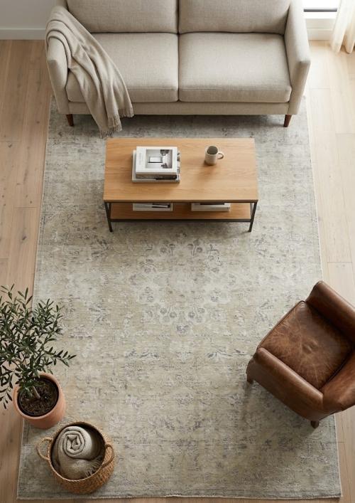 Antique Floral Traditional 5X8 Distressed Vintage Oriental Rug