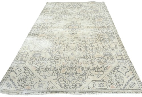 4'8 X 7'10 Hand Knotted Floral Antique Oriental Wool Rug