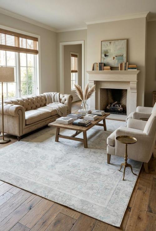 Antique Floral Traditional 6X9 Distressed Vintage Oriental Rug