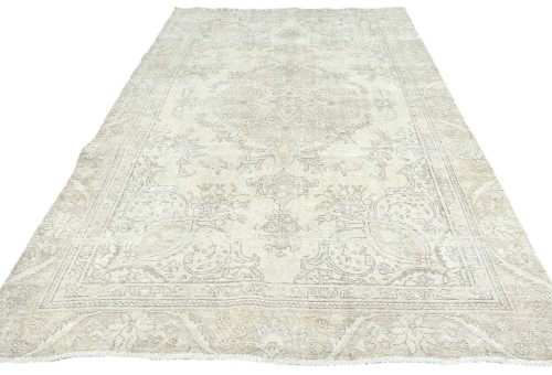 Antique Floral Traditional 5'7X8'8 Distressed Vintage Oriental Rug