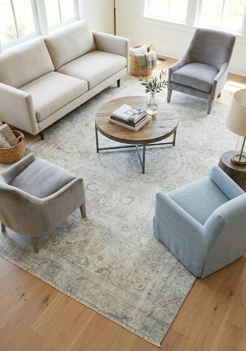 Antique Floral Traditional 6X8 Distressed Vintage Oriental Rug