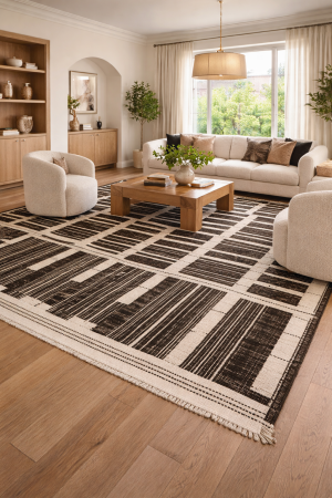 Dark Brown/Charcoal Tribal Modern 10'3X14'6 Moroccan Style Oriental Rug