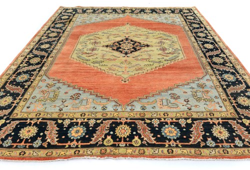 Geometric Tribal 8X10 Heriz Serapi Oriental Rug