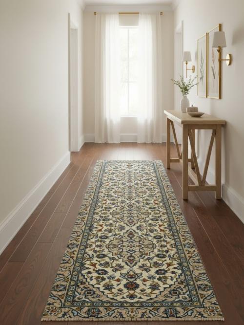 Semi Antique Floral Tribal 3X9 Vintage Oriental Runner Rug