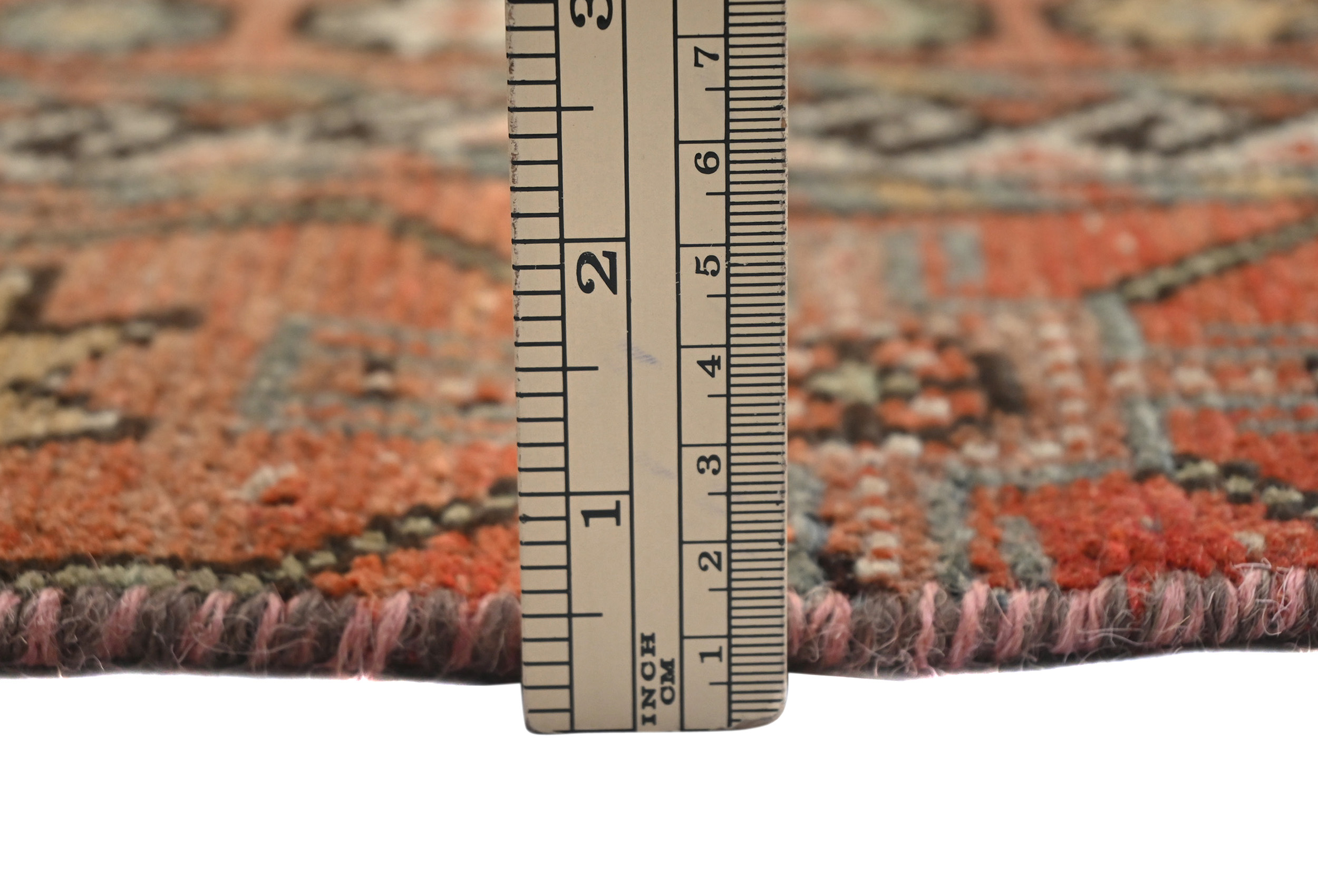 4'9x8'8 Hand Knotted Geometric Tribal Oriental Wool Rug - Image 10