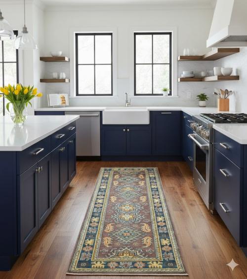 Pastel Brown Tribal Geometric 2X6 Kazak Pakistan Oriental Runner Rug