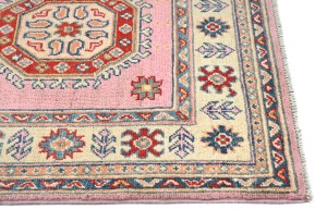 Pink Tribal Geometric 3X8 Kazak Pakistan Oriental Runner Rug