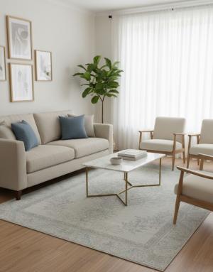 8'8 X 11'7 Hand Knotted Floral Antique Oriental Wool Rug