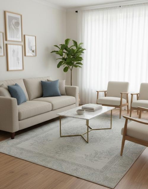 8'8 X 11'7 Hand Knotted Floral Antique Oriental Wool Rug