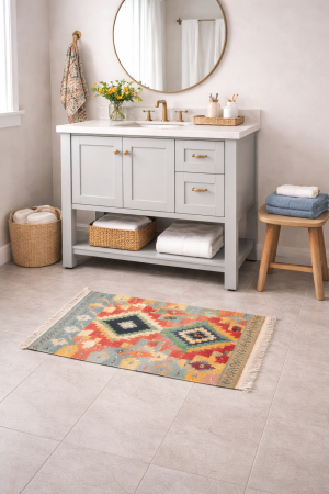 Multicolored Geometric Reversible 2X3 Kilim Oriental Rug