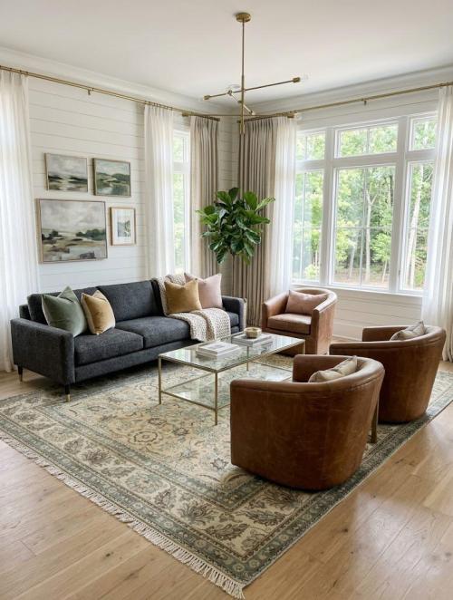 8'0 x 10'8 Semi Antique Muted Beige Hand Knotted Wool Rug