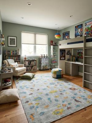 9'2 x 12'4 Hand Knotted Floral Antique Oriental Wool Rug