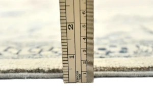 Greige Geometric Tribal 8X10 Heriz Serapi Pakistan Rug