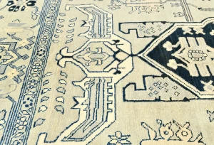 Greige Geometric Tribal 8X10 Heriz Serapi Pakistan Rug