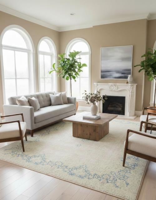 9'9 x 13'6 Hand Knotted Floral Antique Oriental Wool Rug