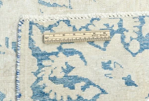 Antique Muted Beige Floral 9X11 Distressed Vintage Oriental Rug