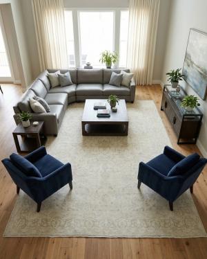 9'10 x 13'1 Hand Knotted Floral Antique Oriental Wool Rug