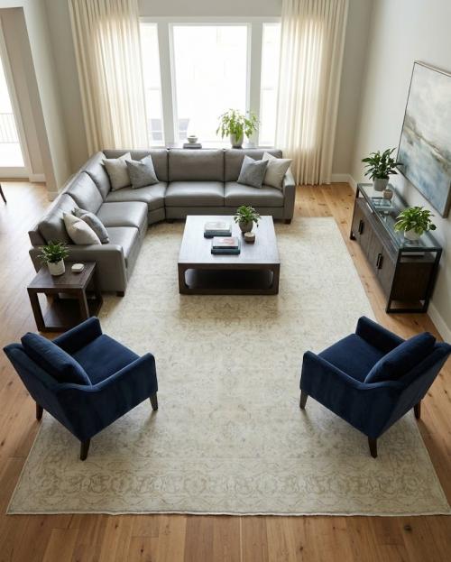 9'10 x 13'1 Hand Knotted Floral Antique Oriental Wool Rug