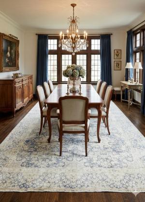 8'1 x 10'8 Hand Knotted Floral Antique Oriental Wool Rug