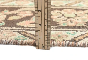 Semi Antique Muted Floral 7X10 Distressed Vintage Oriental Rug