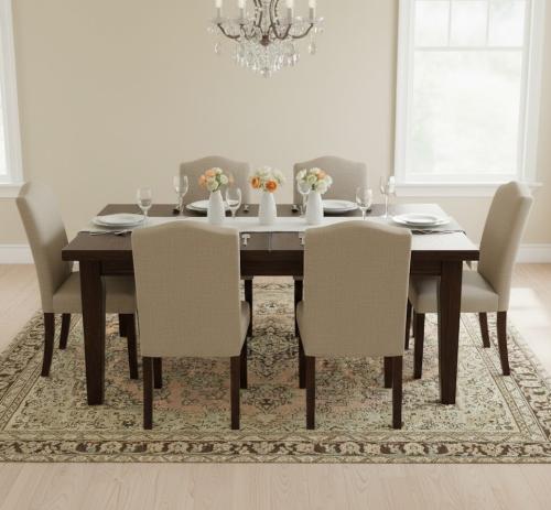 Semi Antique Muted Floral 7X10 Distressed Vintage Oriental Rug