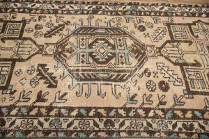 2'9 x 10'5 Hand Knotted Floral Vintage Oriental Runner Rug