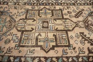 2'9 x 10'5 Hand Knotted Floral Vintage Oriental Runner Rug