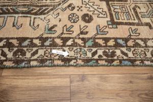 2'9 x 10'5 Hand Knotted Floral Vintage Oriental Runner Rug