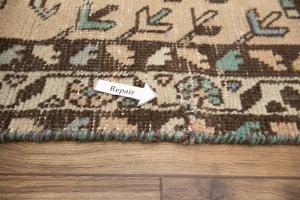 2'9 x 10'5 Hand Knotted Floral Vintage Oriental Runner Rug