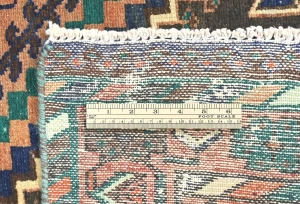 Semi-Antique Muted Colors Tribal 4'5X7'9 Distressed Vintage Oriental Rug
