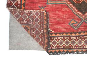 Semi-Antique Muted Colors Tribal 4X9 Distressed Oriental Runner Rug