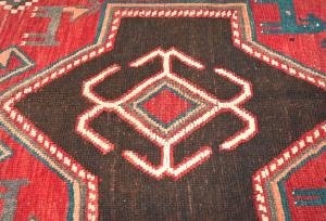 Semi-Antique Muted Colors Tribal 4X9 Distressed Oriental Runner Rug