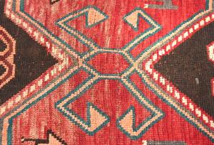 Semi-Antique Muted Colors Tribal 4X9 Distressed Oriental Runner Rug