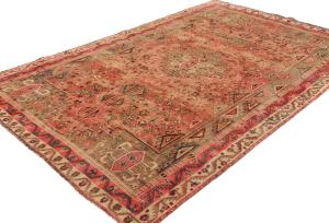 Semi Antique Red Tribal 5x8 Shiraz Persian Rug