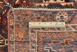 Semi Antique Muted Red Tribal 7x10 Shiraz Persian Rug