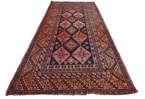 Vintage Red Tribal 5X10 Shiraz Persian Runner Rug