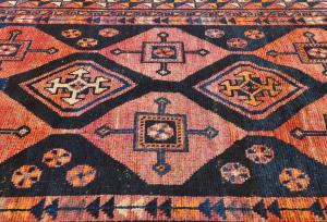 Vintage Red Tribal 5X10 Shiraz Persian Runner Rug