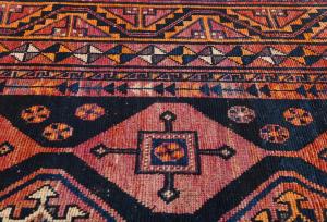 Vintage Red Tribal 5X10 Shiraz Persian Runner Rug