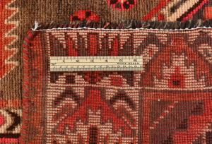Semi Antique Muted Red Tribal 4'11X8'10 Shiraz Persian Rug