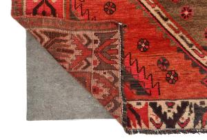 Semi Antique Muted Red Tribal 4'11X8'10 Shiraz Persian Rug