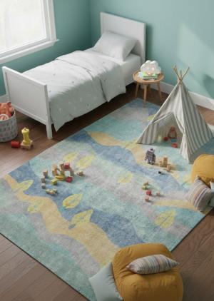 Vintage Multicolored Pictorial Traditional 8X11 Oriental Rug