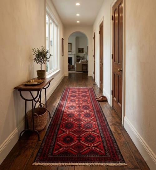 3'1 x 5'11 Hand Knotted Balouch Tribal Persian Wool Rug