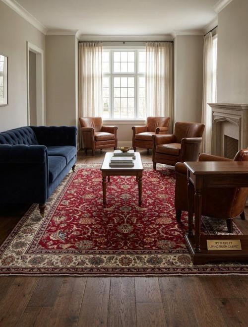 Vintage Red Traditional 10X13 Tabriz Persian Rug