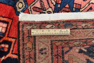 Vintage Red Tribal 3'7X9'10 Hamedan Persian Runner Rug