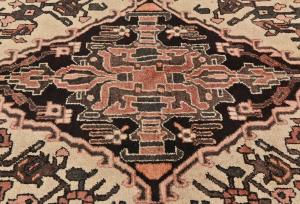 Vintage Cream Floral Tribal 5x8 Hamedan Persian Rug