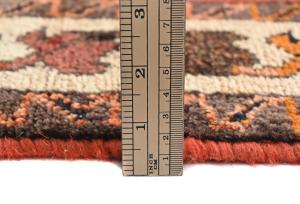 Vintage Red Tribal 5'6X6'9 Bakhtiari Persian Rug