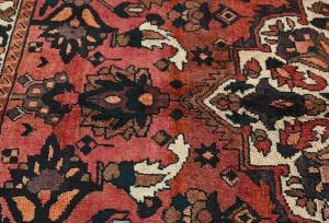 Vintage Red Tribal 5'6X6'9 Bakhtiari Persian Rug