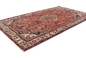 Vintage Light Red Floral Tribal 6X9 Hamedan Persian Rug