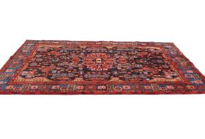Vintage Tribal Plum 5X8 Nahavand Persian Rug