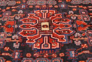 Vintage Tribal Plum 5X8 Nahavand Persian Rug